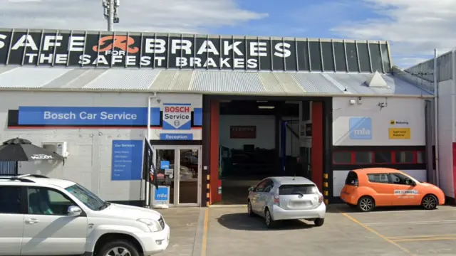 Bosch Car Service Christchurch workshop front. Expert mechanics providing top-quality car service.