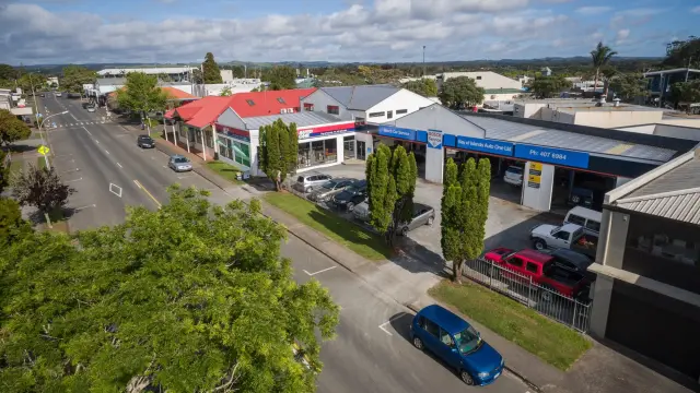 View to local car service in Kerikeri. Bay of Islands Auto One.