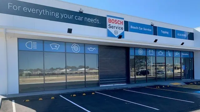 Modern and welcoming entrance of Bosch Car Service Wanneroo, offering reliable car servicing and repairs.