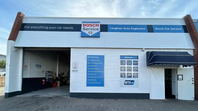 Front view of Bosch Car Service in Welshpool